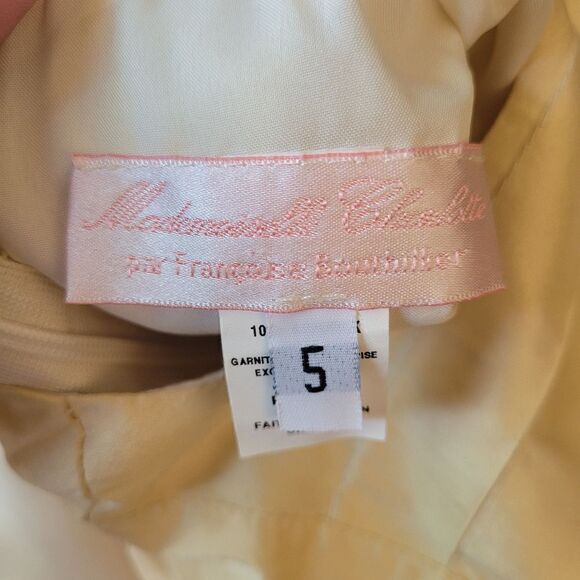 Mademoiselle Charlotte raw silk with underskirt royal dress - Picture 12 of 13